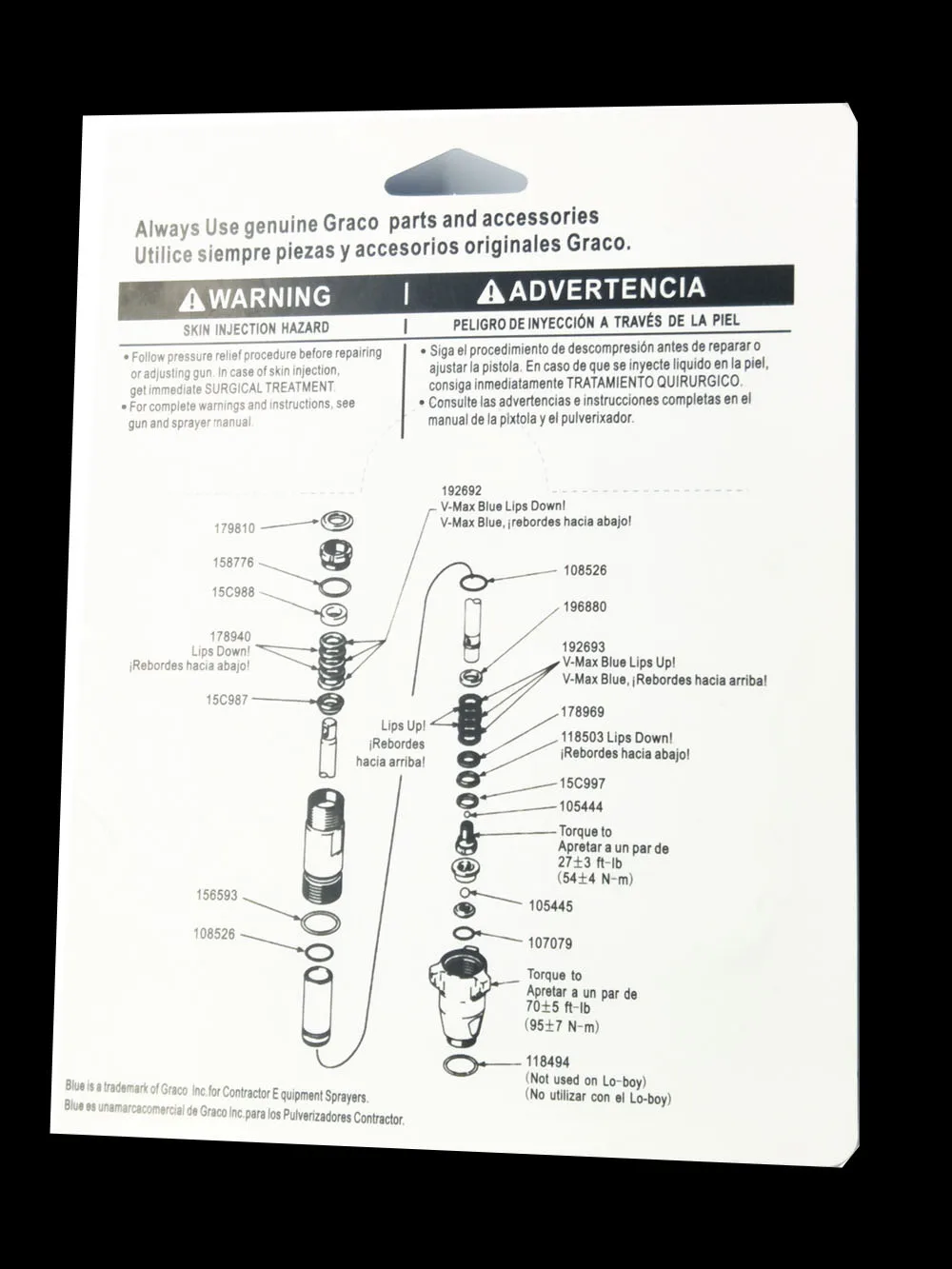 Aftermarket запасные части инструмент 695 795 насос ремонтный комплект 248212 безвоздушный Краскораспылитель поршневой насос