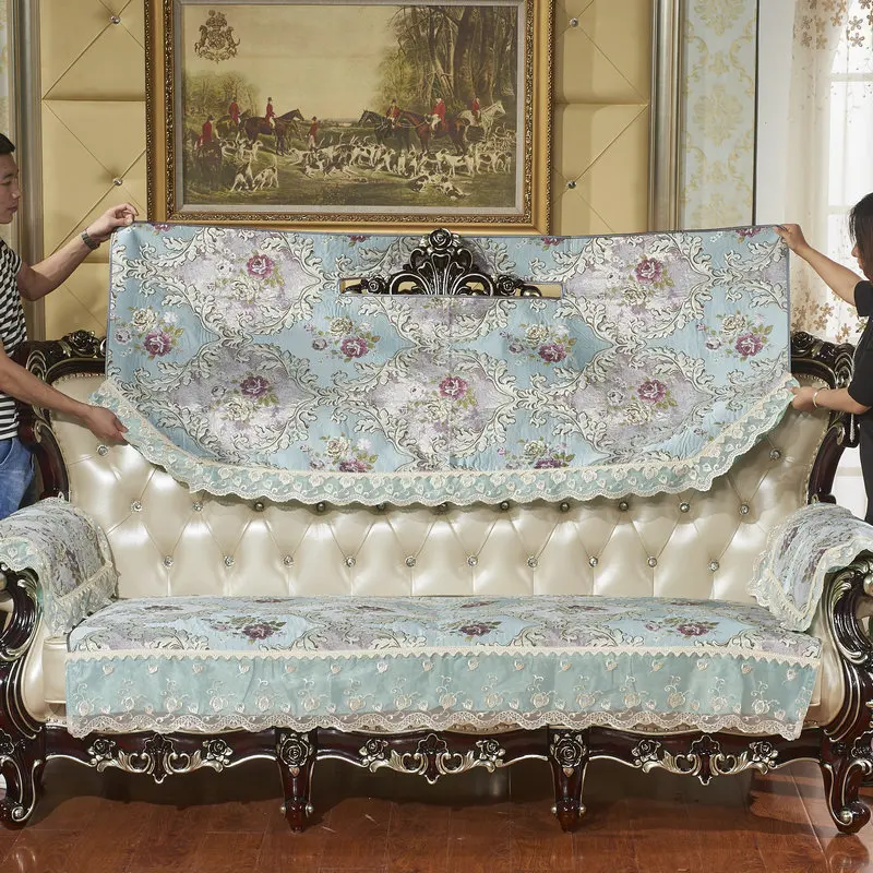 

High quality enropean sofa cover couch covers for sofas Embroidered Floral couch covers free shipping
