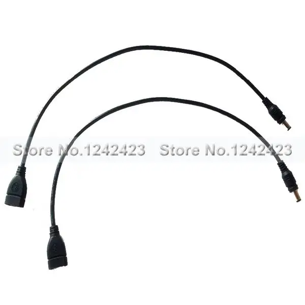 

DC5.5*2.1 Male to USB Female Power Connecting Cable Connect USB bike light and battery pack