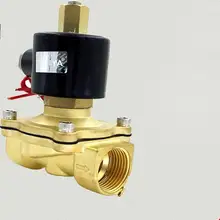 2 way Латунь Электромагнитный клапан 1-1/4» 1-1/2» " AC220V DC12V DC24V нормально открытый электромагнитный клапан