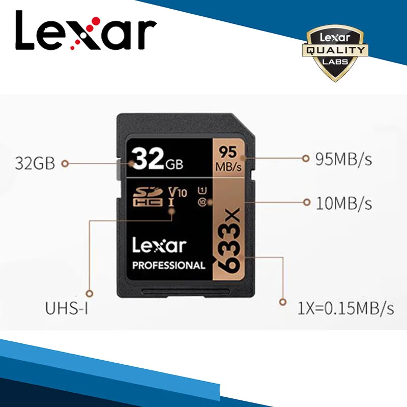 Lexar карта с карточкой 633x UHS-I V30 U3 C10 SD SDXC карта памяти 512 ГБ 256 ГБ 128 Гб 64 ГБ 32 ГБ карта и алюминиевый ящик для хранения