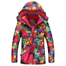 2016 New High Quality Winter Jacket Women Skiing Jacket Outdoor Snowboarding Color Warm Waterproof Windproof Breathable Clothes