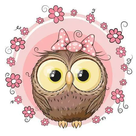 37128742-tarjeta-de-felicitación-del-búho-con-flores-en-una-rosa