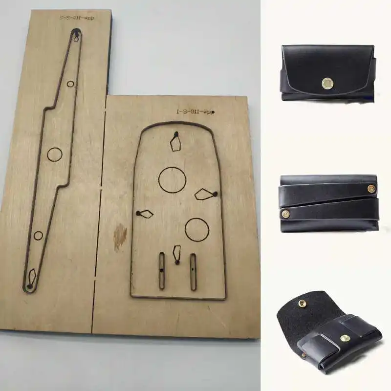 

Japan Steel Blade DIY leather craft template card holder bag rivet connect wallet die Cutter cutting knife mold hand punch tool