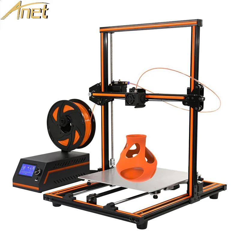 

Aluminum Structrue Made In China Anet 3d Printer Large Size 300*3000*400mm Heated Bed ABS PLA Filament 1.75mm Hot Sale Printer