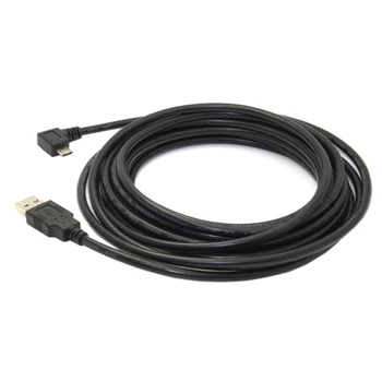 

Chenyang 90 Degree Left Angled Micro USB Male to USB 2.0 Data Charge Cable for Cell Phone & Tablet 5m