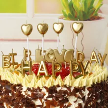 Свечи с днем рождения, вечерние восковые свечи для торта, декоративные свечи для детского дня рождения
