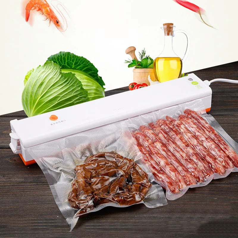 110 В/220 В 50 Гц вакуумный упаковщик для пищевых продуктов ЕС/Великобритания/США упаковочная машина пленка упаковщик вакуумный упаковщик с 10