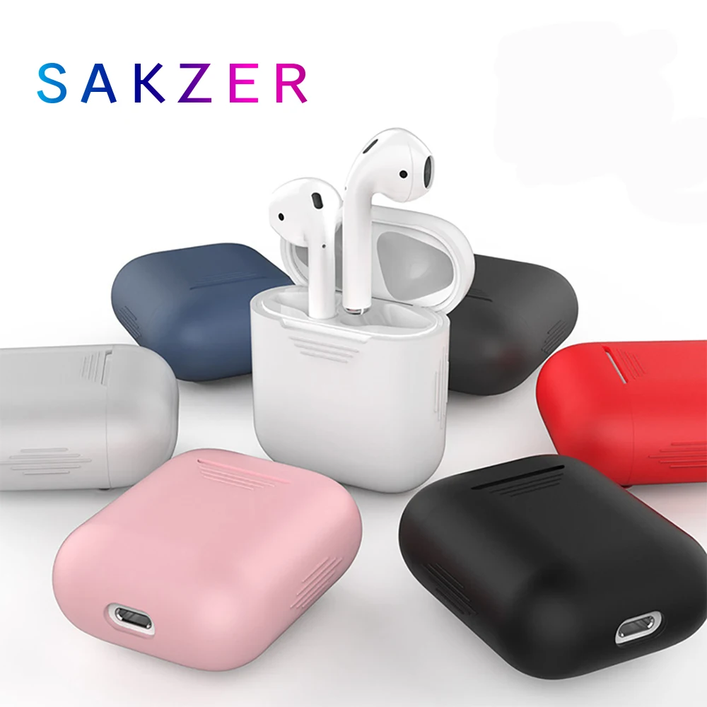 

TPU Silicone Bluetooth Wireless Earphone Case For AirPods Protective Cover Skin Accessories For Apple Airpods Charging Box