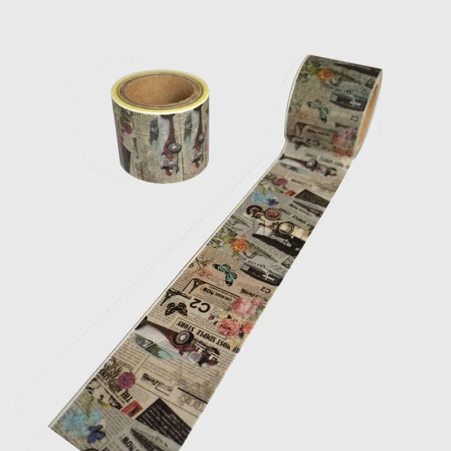 Retro Newspaper Washi Paper Masking Tape 1.5cm*10m DIY Stickers