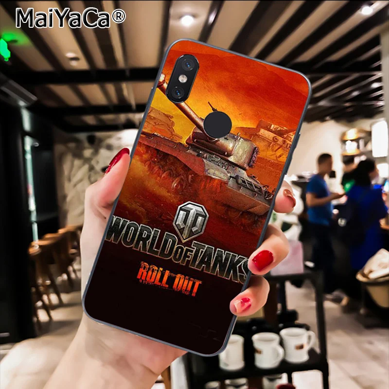 MaiYaCa world of tanks Черная мягкая крышка чехол для телефона для Xiaomi Redmi8 4X 6A S2 7A 6A Redmi 5 5Plus Note5 7 Note8Pro