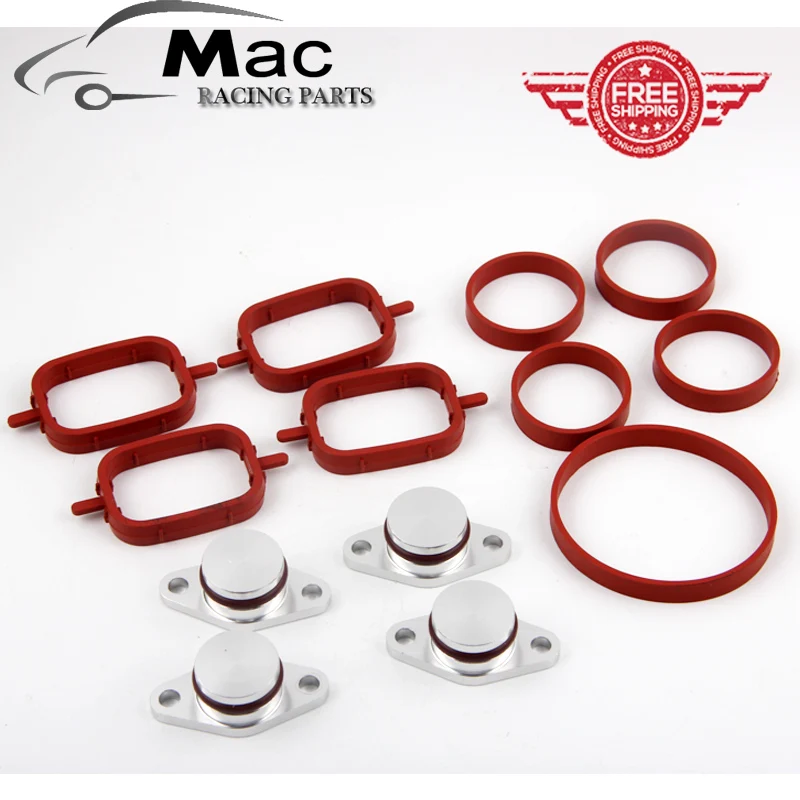 cheap shipping 4x 22mm swirl flaps replacement removal blanking Plates for bmw series 3 5 7 E90 E46 M47TU M57T diesel 4 cylinder