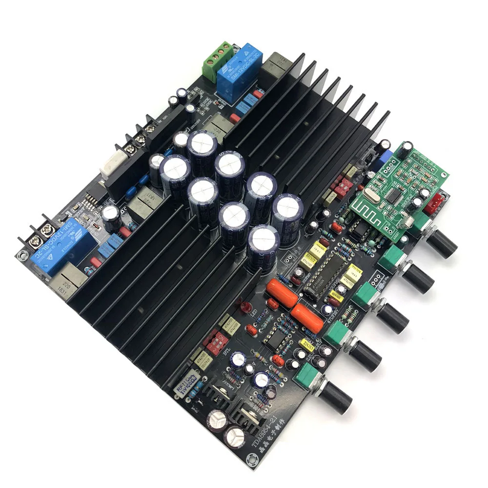 Цифровая плата усилителя Lusya TDA8954TH с bluetooth класс D 210 Вт * 2 стерео предшественник
