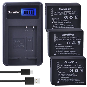 

3pc W-BLG10 DMWBLG10 DMW BLG10 Rechargeable Li-ion Battery + LCD USB Charger For Panasonic DMC GF6 GX7 GF3 GF5 DMW-BLG10GK LX100