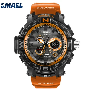 

Orange Men Military Watch Waterproof Quartz Wristwatch Mens Watches Top Brand Luxury Watch Multifunction S Shock Sport Watches
