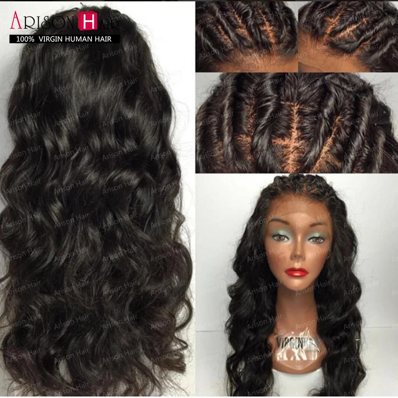 

7A Full Lace Human Hair Wigs for Black Women Glueless Full Lace Wigs Brazilian Virgin Hair Water Wave Lace Front Human Hair Wigs