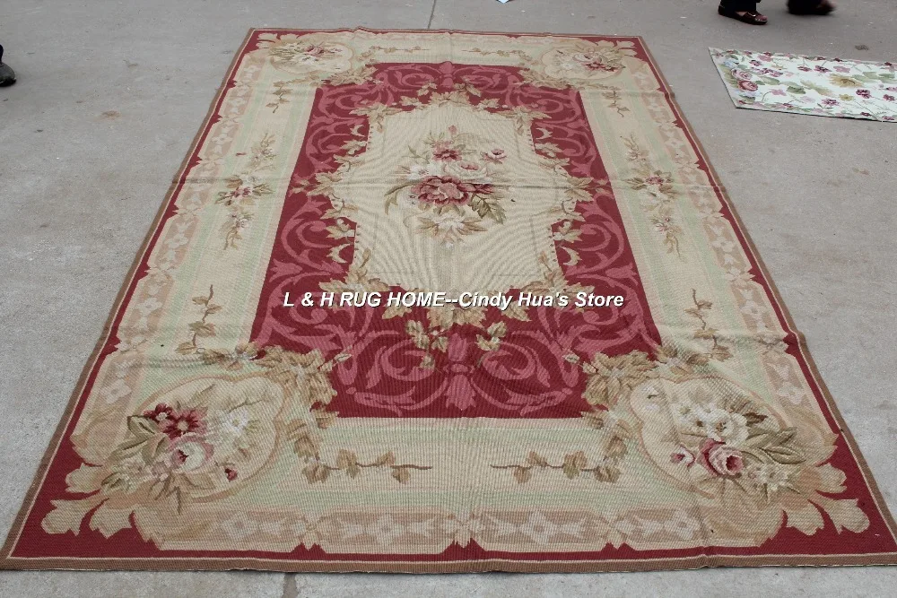 Free Shipping 6 X9 10k Needlepoint Rugs Rose Fl Design Red Free Shipping 6 X9 10k Needlepoint Rugs Rose Fl Design Red Field New Zealand Wool Hand Sched In Carpet From Home Garden On Aliexpress