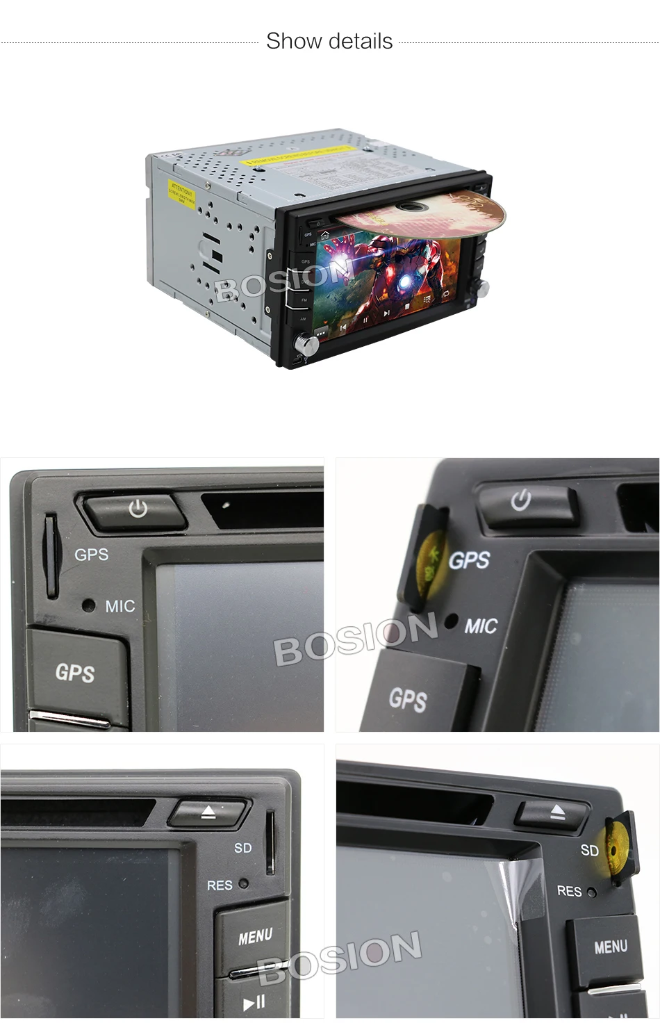 Top 2 din car dvd gps android car radio double din car dvd player stereo auto android 7.1 car gps navigation WIFI multimedia player 4