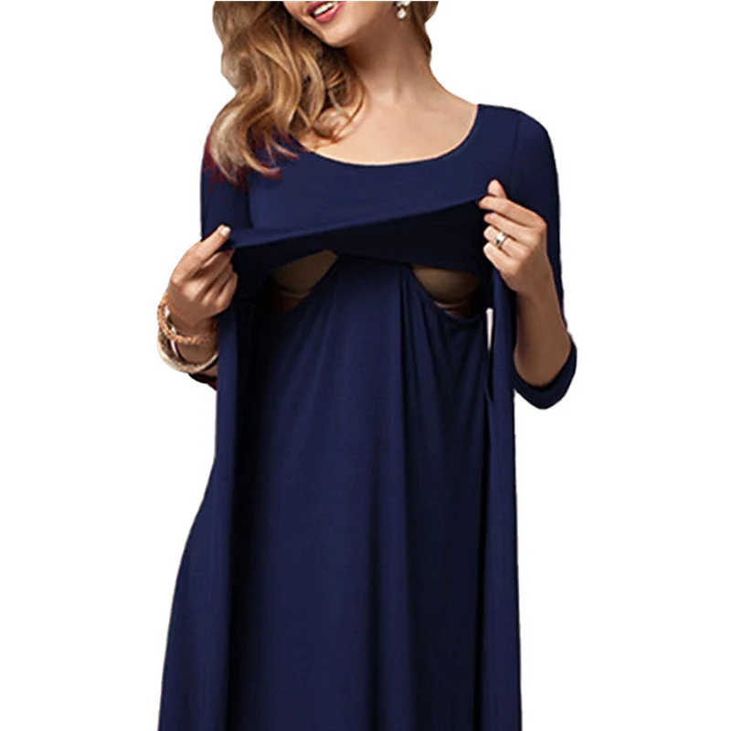 

Maternity Dress Casual Clothes For Pregnant Women Pregnancy Nursing Dresses Summer Maternity Breastfeeding Dresses