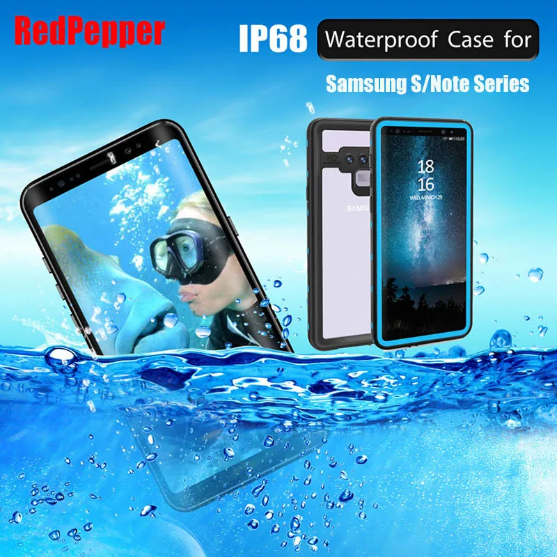 

IP68 Waterproof Case for Samsung Galaxy S9 S8 Plus Case for Samsung S10 Plus Note 9 Note 8 Cover Shockproof Diving Phone Shell