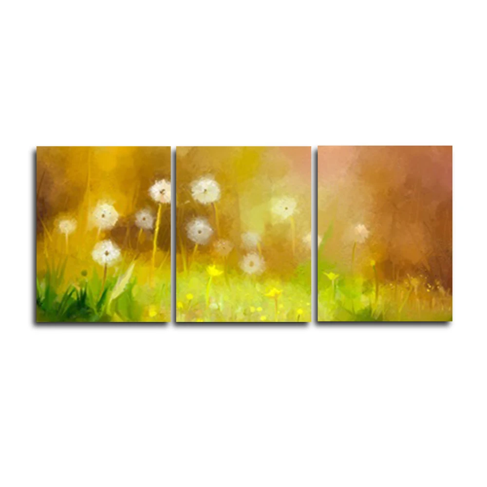 

Abstract Little White Flowers Canvas Oil Painting Wall Art Posters and Prints, Wall Picture Home Living Room Bedroom No Frame