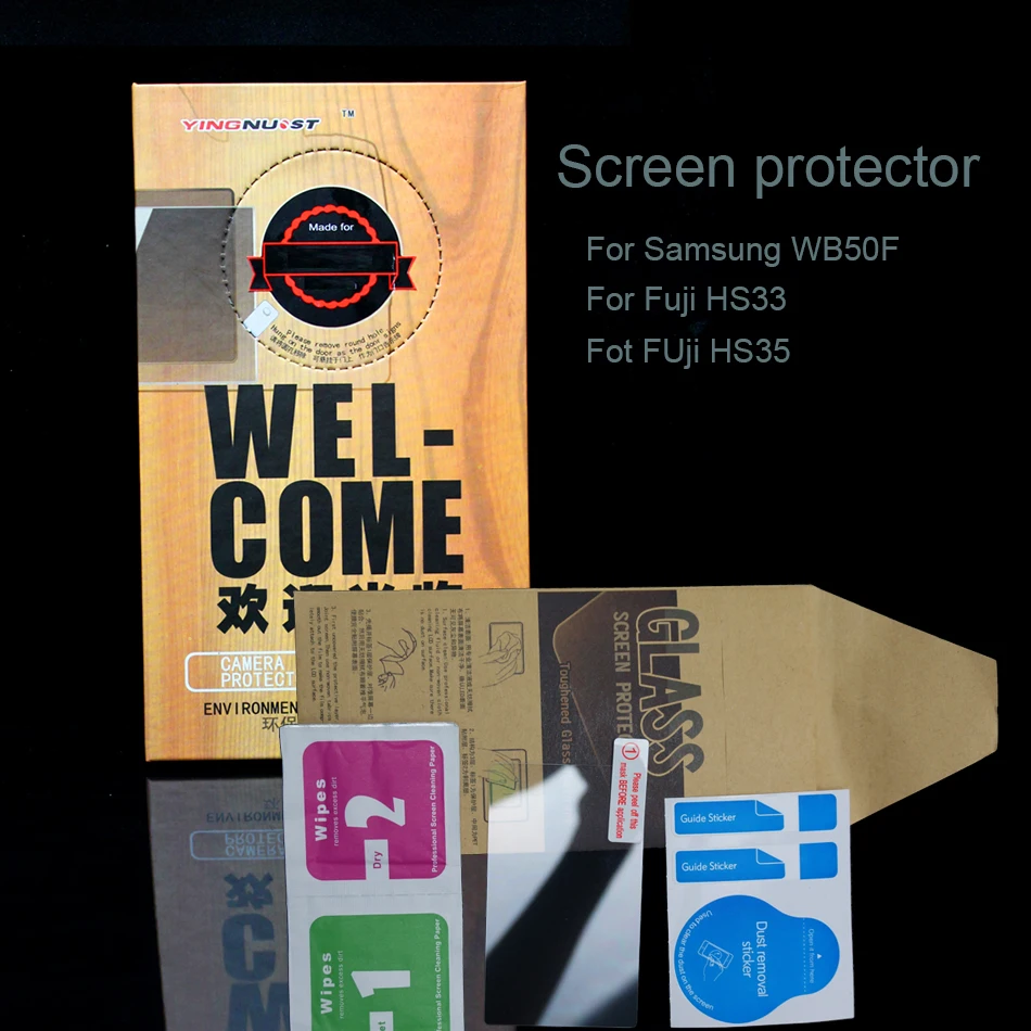 Camera LCD Screen Protector Cover Optical Glass for Samsung WB50F Fuji