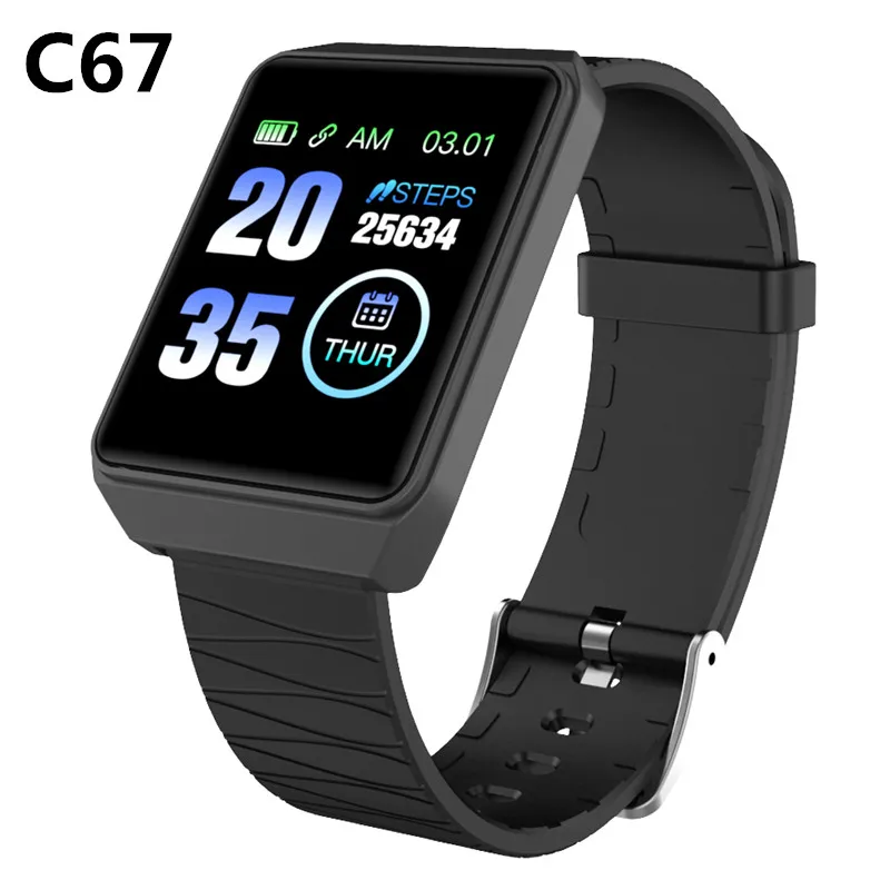 

C67 smart bracelet pedometer calorie sleep monitoring message reminds blood pressure blood oxygen heart rate monitor smart band