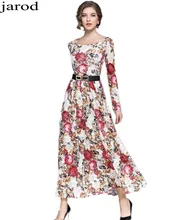 2017 HIGH Quality Autumn Winter Womens Lace font b Dress b font Long Sleeve Crochet Maxi