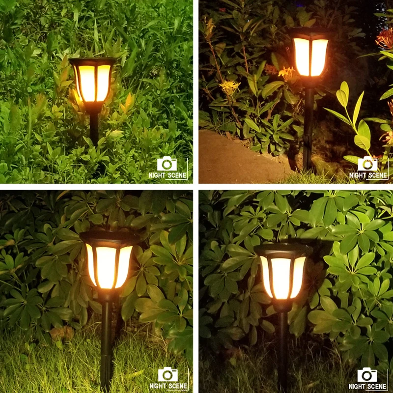Lâmpada do Gramado Levou ao ar Pátio ao ar Luz da Tocha Chama Bruxuleante Solares Livre Tiki Lâmpada Paisagem Jardim Quintal Decor 2-pack 3 Cheap lawn led