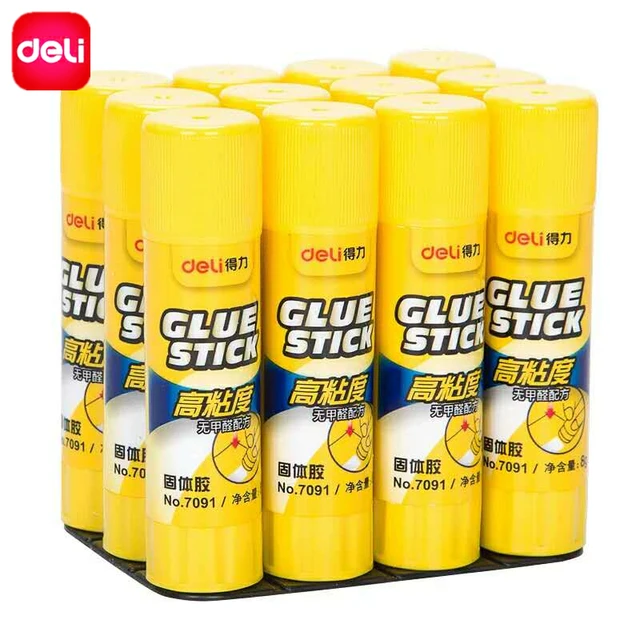 Deli 10 pcs Value Set Solid Glue Sticks School Office Supplies Washable