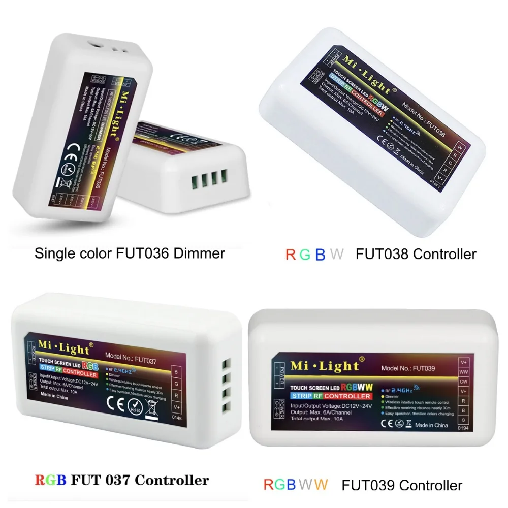 

2.4GHz 4 Zone RF Wireless mi light led remote controller with touch hand!