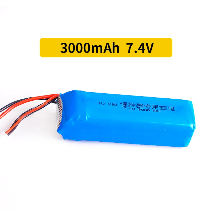 2 шт. 7 4 в 3000 мАч обновленная перезаряжаемая Lipo батарея для Frsky Taranis X9D Plus передатчик