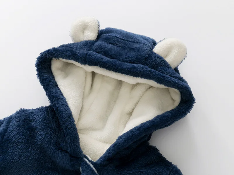 Winter Fleece Bear Jumpsuit - Momorii