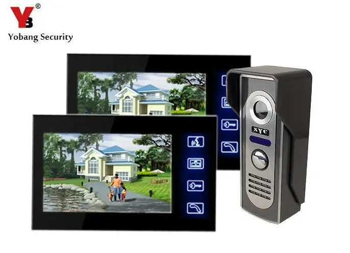 

Yobang Security Wired doorphone Video Door Phone Intercom Doorbell Home Security Camera Monitor digital doorbell waterproof