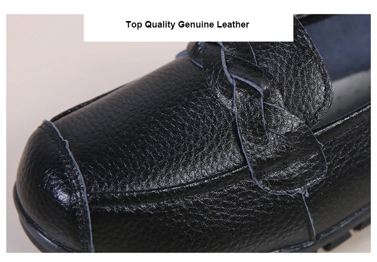 AH 2669-2019 Spring Autumn Women Flat Shoes Genuine Leather Woman Shoe-12