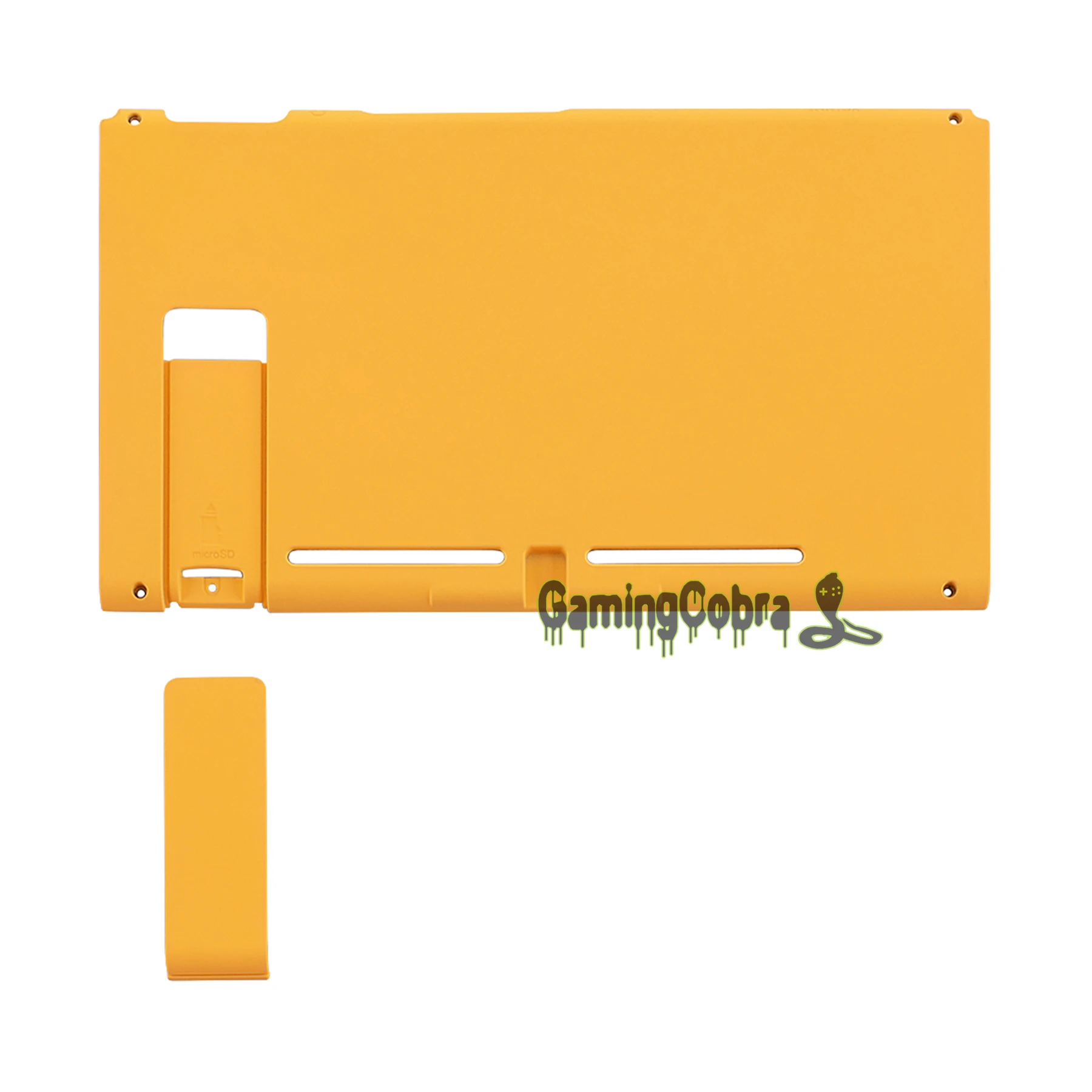 Traseira de Substituição Habitação para Nintendo Console do Switch Soft Touch Grip Cautela Amarelo Console Placa Case Shell w - Kickstand Zp305 - Image 2