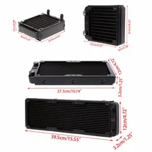 80/120/240/360mm Aluminum Computer Radiator Water Cooler Cooling For CPU GPU VGA RAM Heatsink Exchanger liquid Cooler