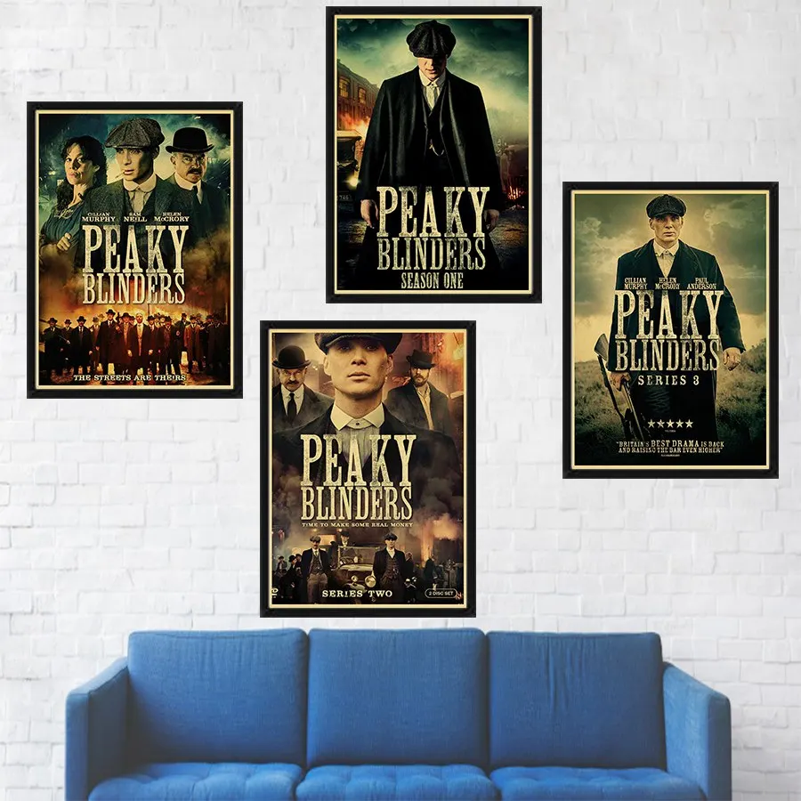 

TV series peaky blinders poster wall decor kraft paper print retro poster wall art romm decor