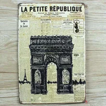 Топ Мода "Триумфальная арка" жестяная пластина знаки плакат фильм Искусство кафе бар винтажная металлическая живопись наклейки на стену домашний декор 20X30 см