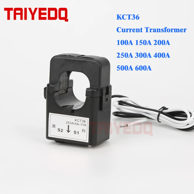 

KCT-36 Split core current transformer 100A 200A 250A 300A 400A 500A 600A CT current sensor AMP transformers