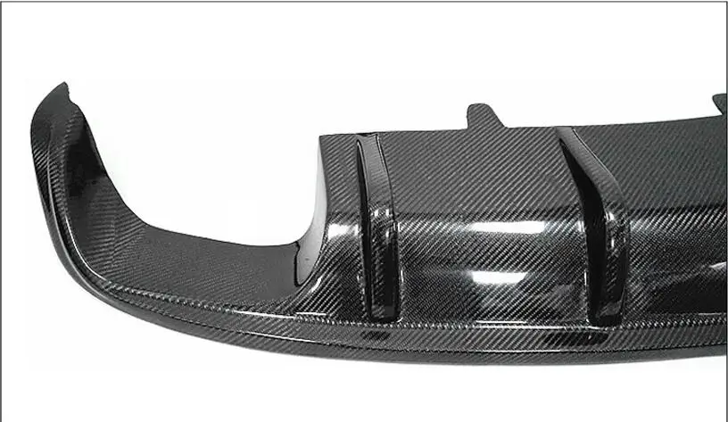 Карбоновое волокно заднего багажника для губ бампер Защита выхлопного отверстия крышка подходит для Audi A7 S7 2011 2012 2013