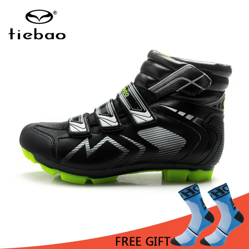 

Tiebao Men High Ankle MTB Cycling Shoes Bike Athletic Racing Self-Locking Shoes Winter Warm Bicycle Boots Sapatilha Ciclismo