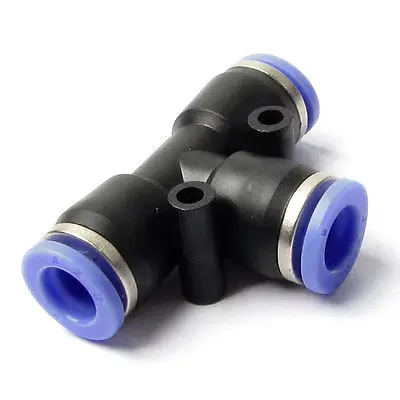 8 Mm a los conectores 8 mm de 3 formas T conjunta Tubo Tubo de Aire Acoplador Rápido Accesorios 6 un