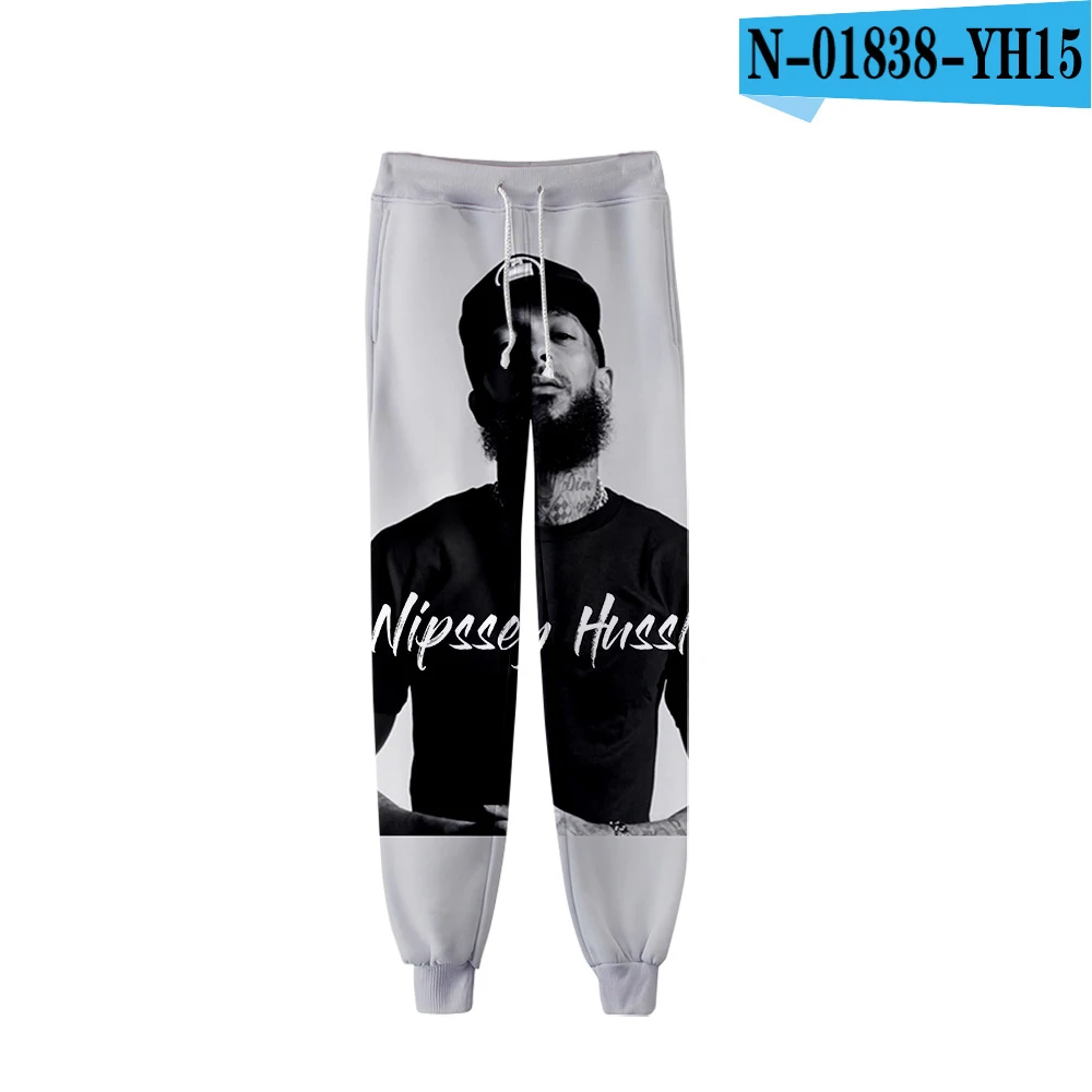 Nipssey Hussle 3d брюки для бега мужские хип-хоп мужские брюки повседневные брюки мужские Kpop высококачественные теплые тонкие брюки Nipssey Hussle - Цвет: D