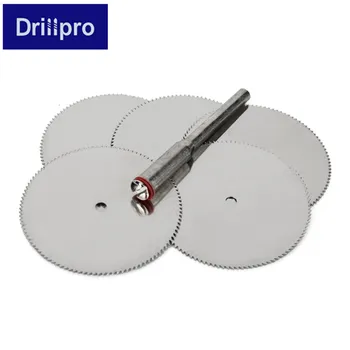 

5Pcs 32mm Stainless Steel Slice Metal Cutting Disc with 1 Mandrel Saw Blade Cutter for Dremel Rotary Tools