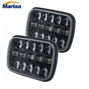 

Marlaa 5" X 7" 54W Square Truck LED Headlight Driving Lamps with Hi/Lo Beam For Jeep Wrangler YJ Cherokee XJ Comanche MJ Trucks