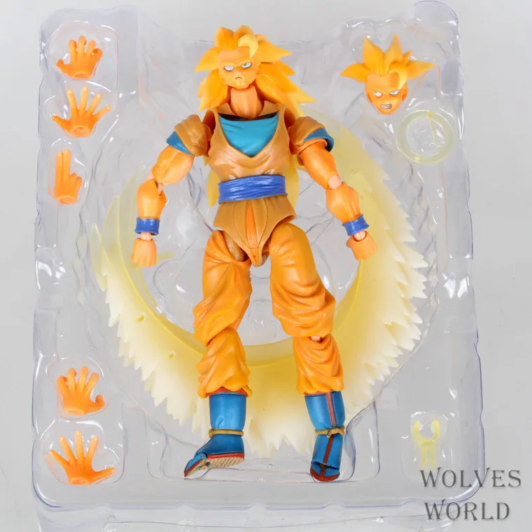 Dragon Ball Z Super Saiya Goku SHF Action Figure Toy SSJ3 Gokon SSJ
