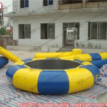 Семейный надувной плавающий прыгающий батут, надувная буксируемая игра в аквапарк для взрослых