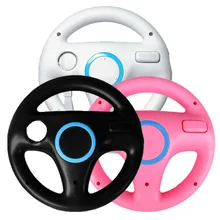 3PCS Games Remote Control For Nintendo Wii Remote Wheel Black&White&Pink Steering Mario Kart Racing Game Free Shipping Wholesale