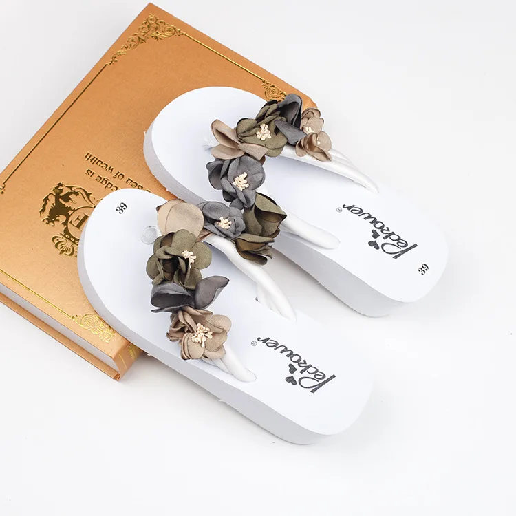 2019 New Women Black Platform Wedge Flip Flops Shoes Discount Ladies Non Slip Slippers54